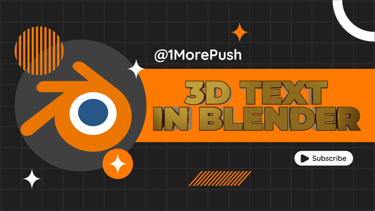 Making 3D text in Blender