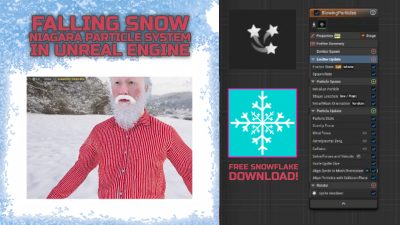 Falling Snow in Unreal Engine with Niagara