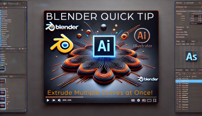 Extrude an Illustrator Logo in Blender – Quick Tip!