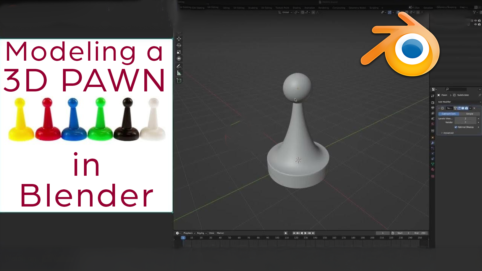 How to Create a Play Pawn in Blender