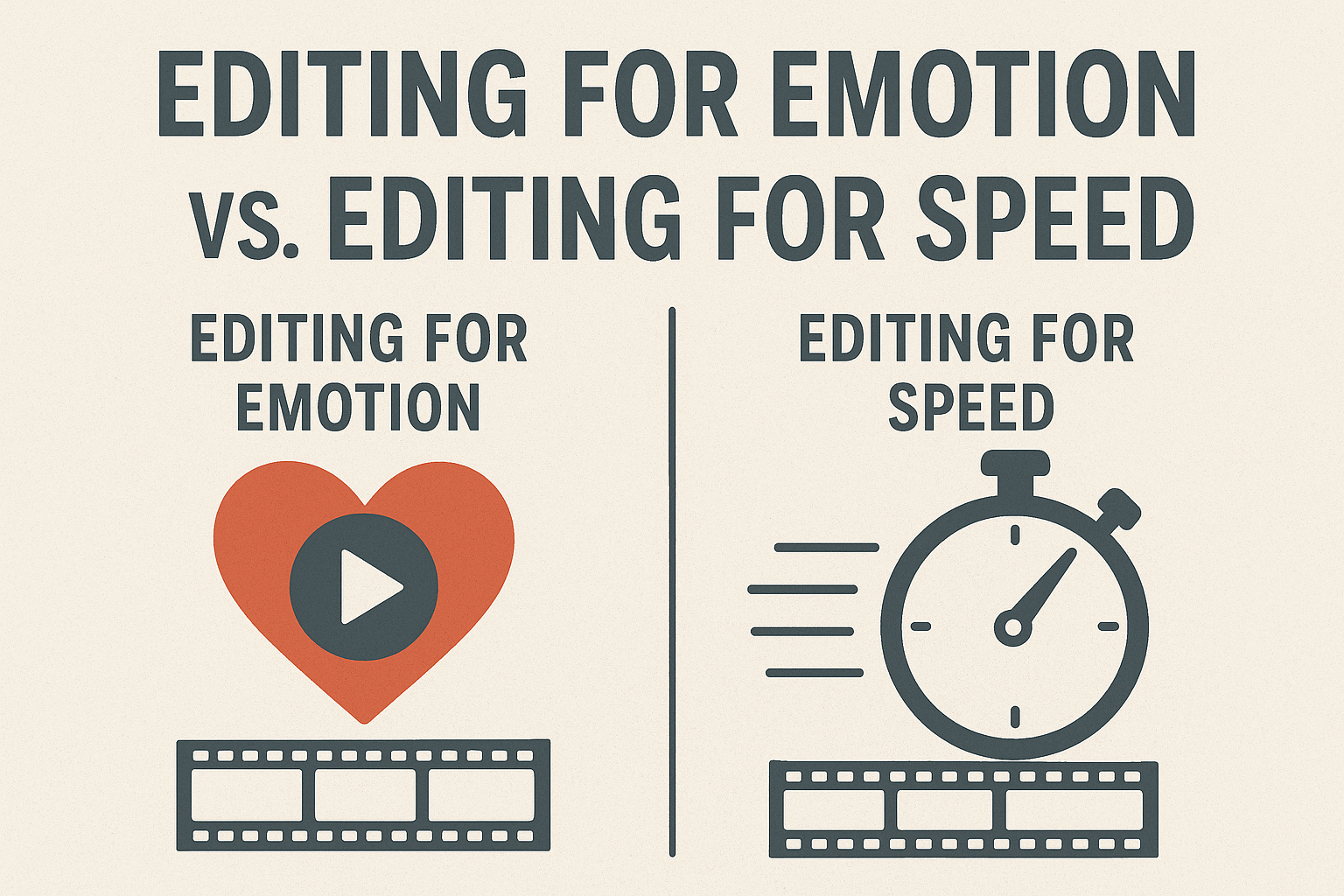 Editing for Emotion vs. Editing for Speed