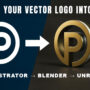 Turning a Vector Logo into 3D in Unreal Engine