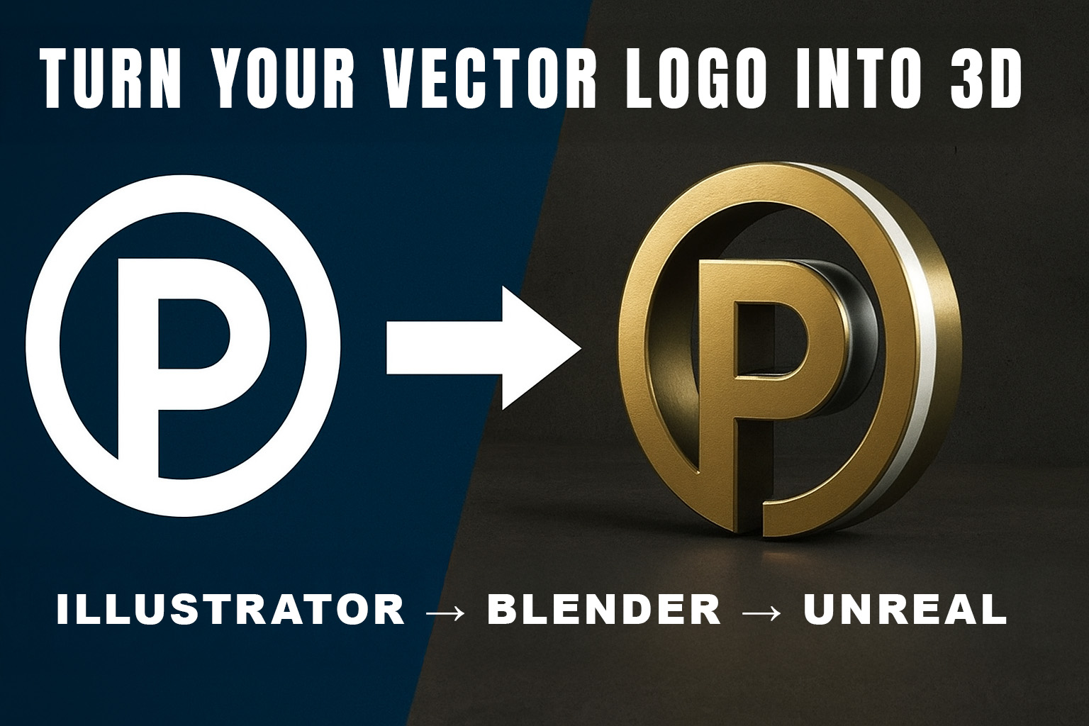 Turning a Vector Logo into 3D in Unreal Engine